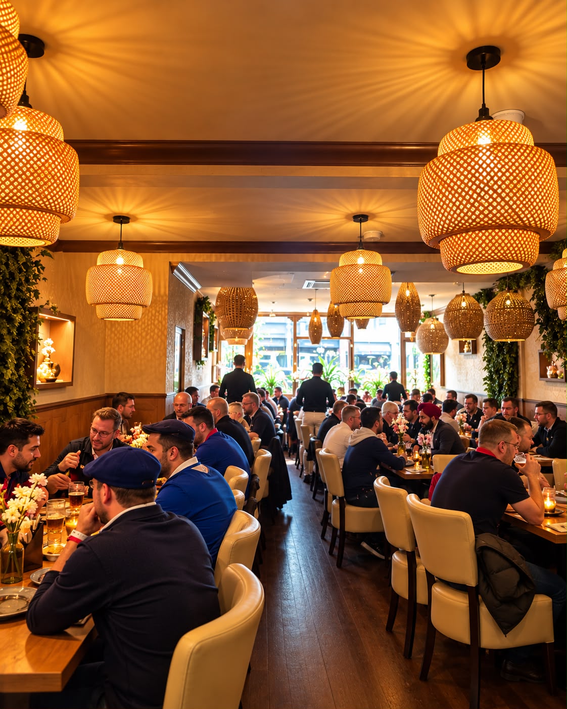 The welcoming dining room at Namaste Village Twickenham