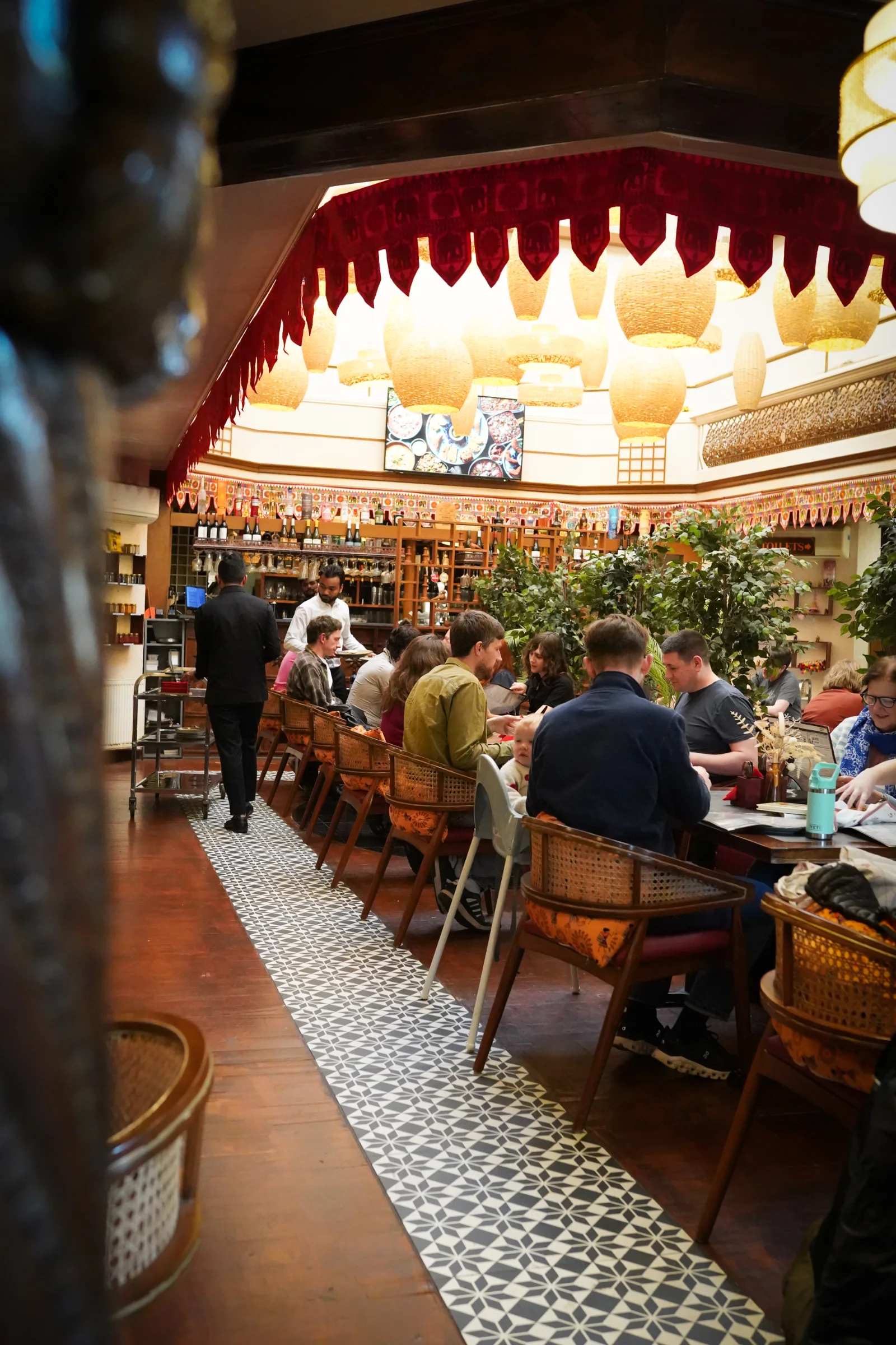 Restaurant dining at Namaste Village