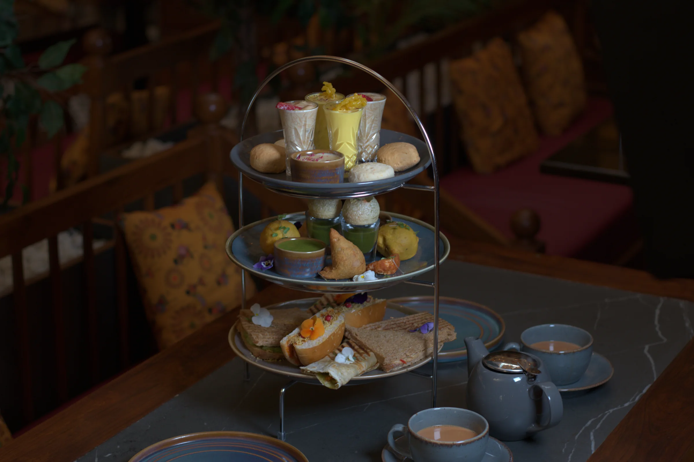 Indian afternoon tea at Namaste Village